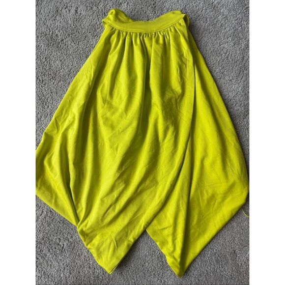 NWT Superdown Emani wrap crop top in chartreuse, Med $70 F11 - Picture 3 of 7